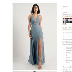 Jenny Yoo Bridesmaid Dress - Mayan Blue
